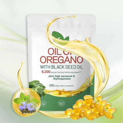 Oregano Oil Capsules with Black Seed Oil – Organic Softgels