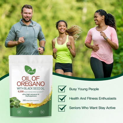 Oregano Oil Capsules with Black Seed Oil – Organic Softgels